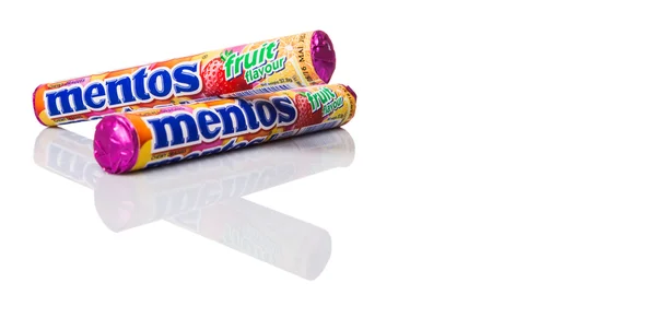 Kuala Lumpur Malezya Ocak 2015 Mentos Meyveli Şeker Mentos 130 — Stok fotoğraf