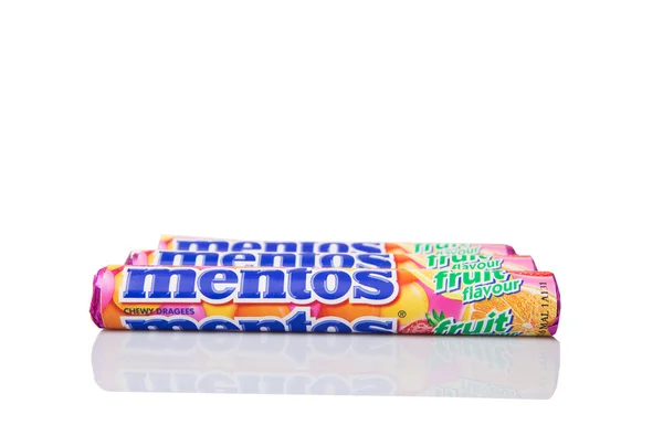 กาลา มเปอร มาเลเซ มกราคม 2015 เมนโต แคนด Mentos ขายในกว 130 — ภาพถ่ายสต็อก