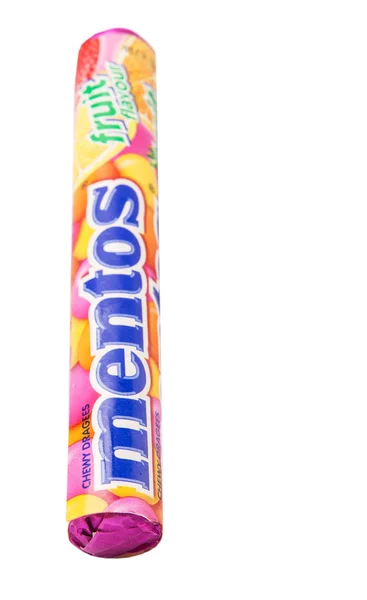 Kuala Lumpur Malaysia January 11Th 2015 Mentos Fruity Candies Mentos — Stock Photo, Image