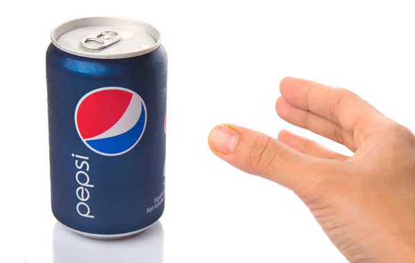 Female Hand Reaching Pepsi Drink — Stock Photo, Image