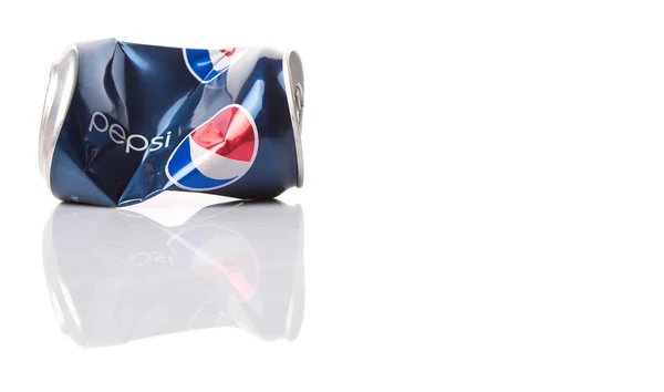 Zmačkaný Pepsi Can — Stock fotografie