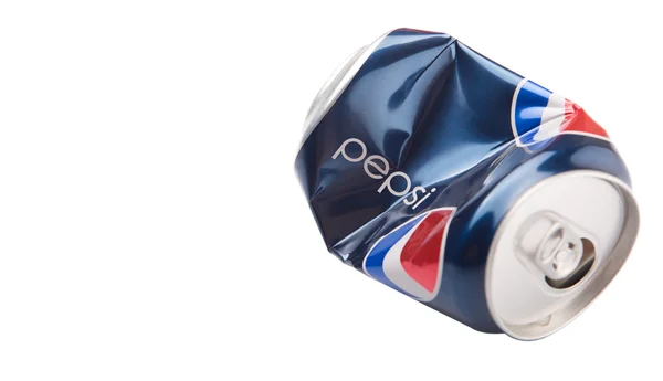 Zmačkaný Pepsi Can — Stock fotografie