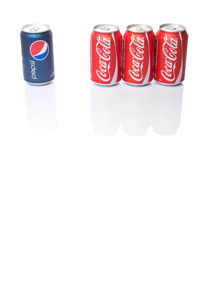 Kuala Lumpur Malasia Enero 2015 Imagen Conceptual Pepsi Coca Cola — Foto de Stock
