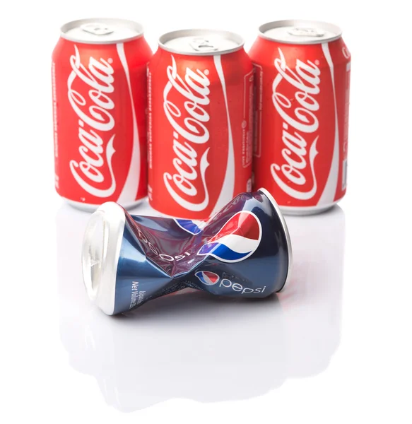 Pepsi and Coca Cola — Stock Photo, Image
