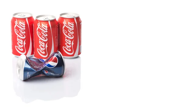 Пепси и кока-кола — стоковое фото