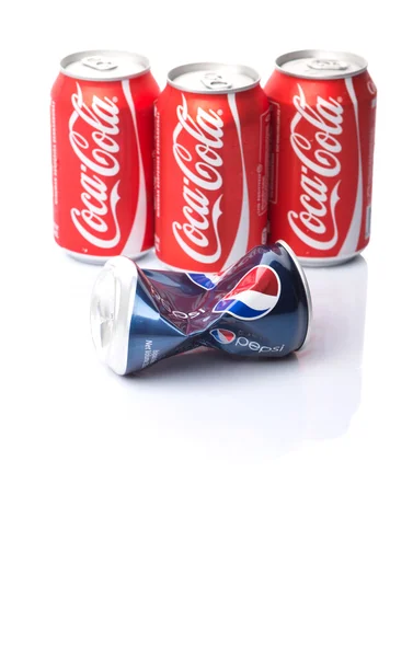 Pepsi e Coca Cola — Foto Stock