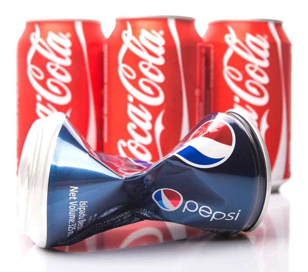 Pepsi ve Coca Cola — Stok fotoğraf