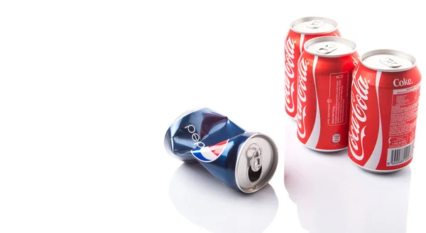 Pepsi och Coca Cola — Stockfoto