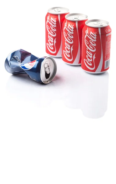 Pepsi ve Coca Cola — Stok fotoğraf