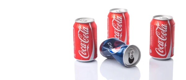 Pepsi ve Coca Cola — Stok fotoğraf