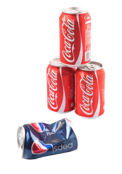 Pepsi und Coca Cola — Stockfoto