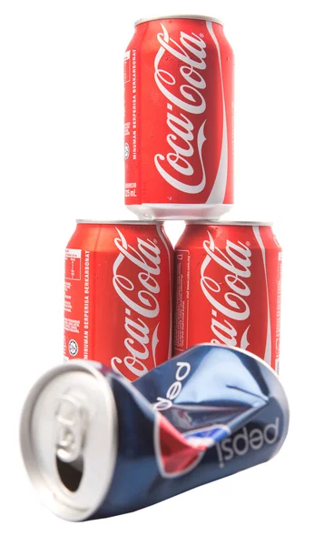 Pepsi and Coca Cola — Stock Photo, Image