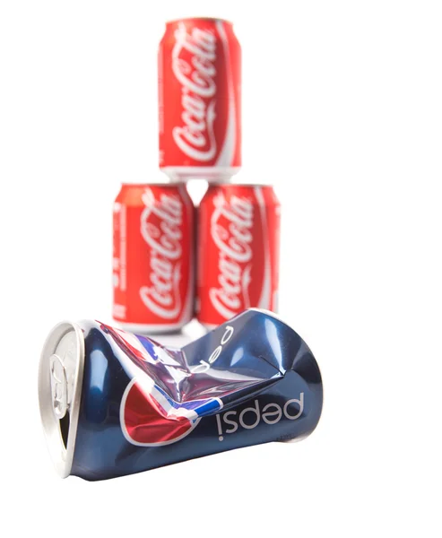 Kuala Lumpur Malaysia Janeiro 2015 Conceito Imagem Pepsi Coca Cola — Fotografia de Stock