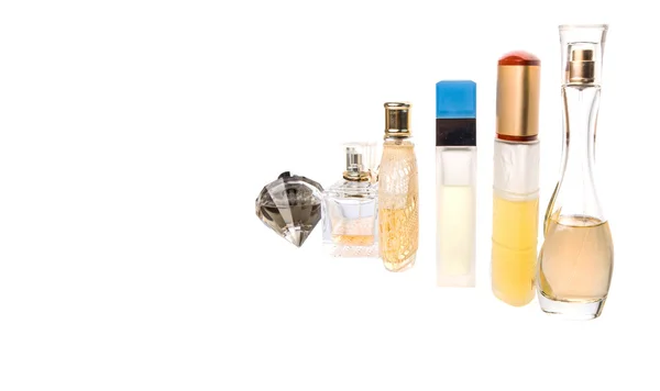 Parfüm şişeleri çeşitli — Stok fotoğraf