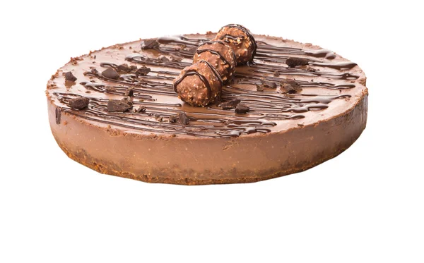 Schokoladen-Käsekuchen — Stockfoto