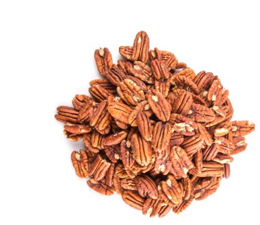 Pekan somun beyaz arka plan üzerinde