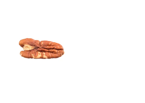 Pekanové Ořechy Nad Bílým Pozadím — Stock fotografie