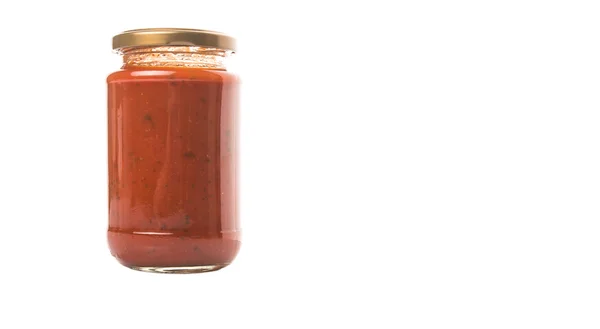 Salsa de espagueti en un frasco — Foto de Stock