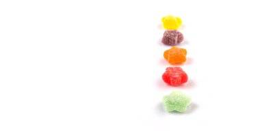 Renkli karışımı şeker Jelly şeker