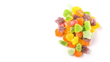 Renkli Mix şeker Jelly şeker beyaz izole