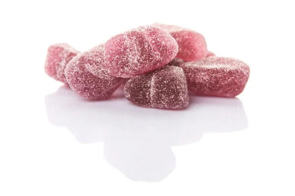 Sweet purple jelly candies — Stock Photo, Image