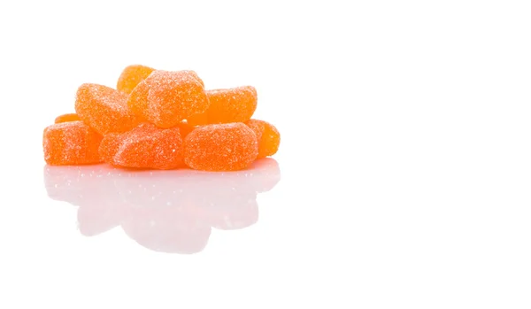 Édes narancs zselés cukorka — Stock Fotó