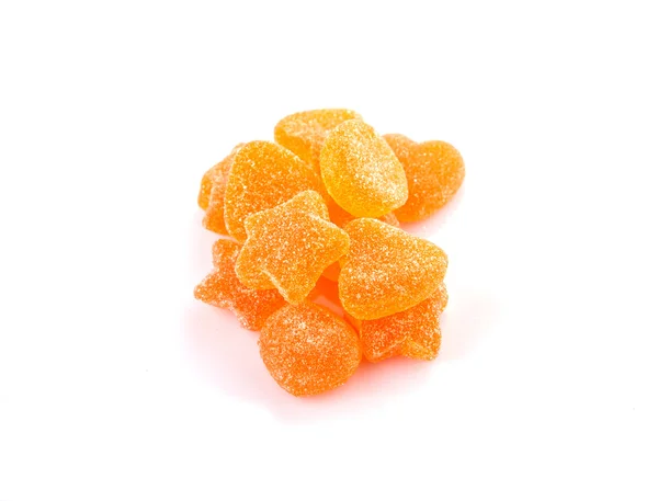 Γλυκό πορτοκαλί Καραμέλες γλειφιτζούρια — Φωτογραφία Αρχείου