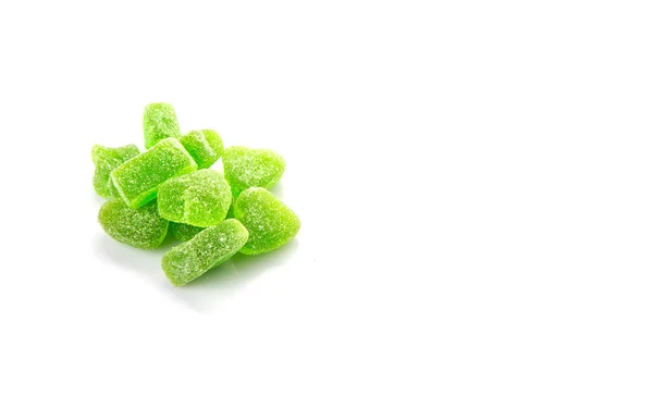 Dulces caramelos de jalea verde —  Fotos de Stock