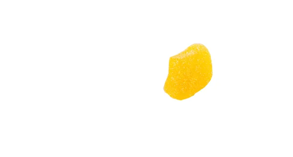 Солодкі Жовті Желе Цукерки Ізольовані Білому — стокове фото