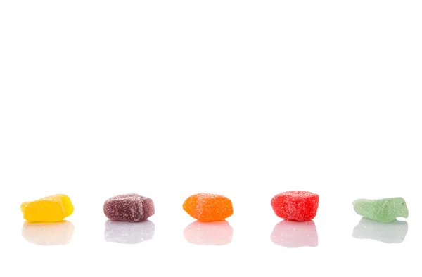 Bunte Mischung Zuckergelee Bonbons — Stockfoto