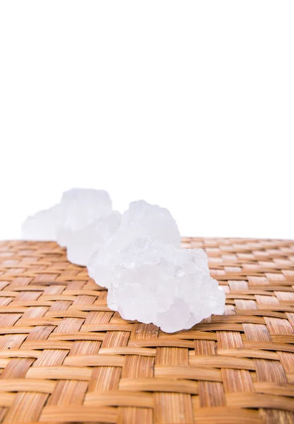 Açúcar de rocha branco — Fotografia de Stock