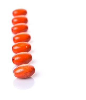 Turuncu renkli boncuklar