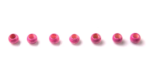 Pink Wooden Beads — Stock Photo, Image