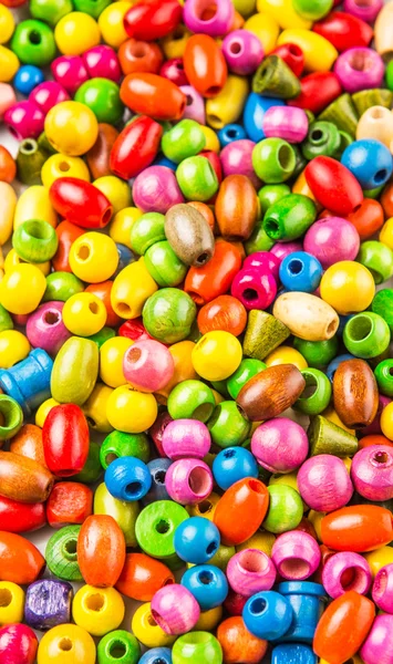 Colorful Wooden Beads — Stock Photo, Image