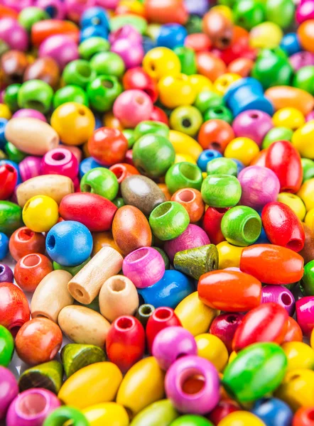 Colorful Wooden Beads — Stock Photo, Image