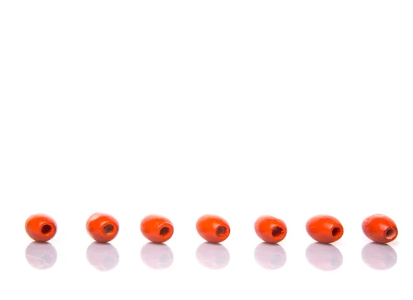 Orange färgade pärlor — Stockfoto