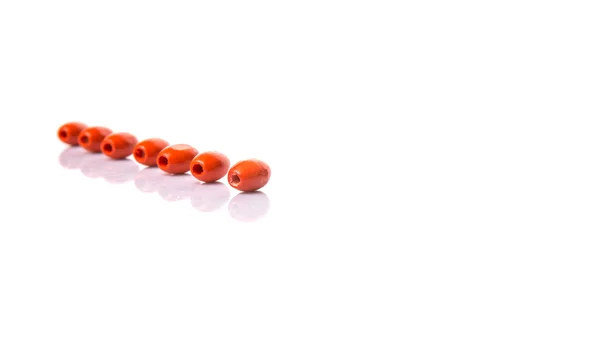 Orange färgade pärlor — Stockfoto