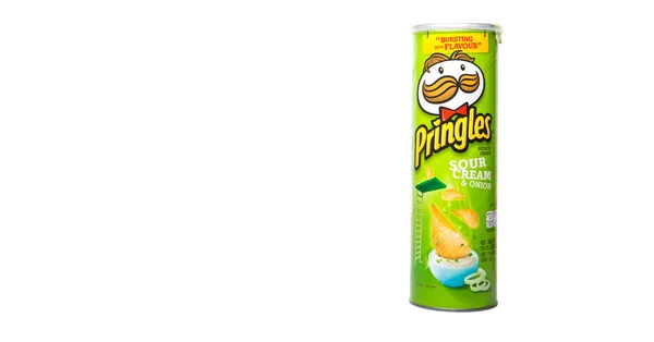 Kuala Lumpur Malaysia Января 2015 Pringles Принадлежащая Kellogg Company Представляет — стоковое фото