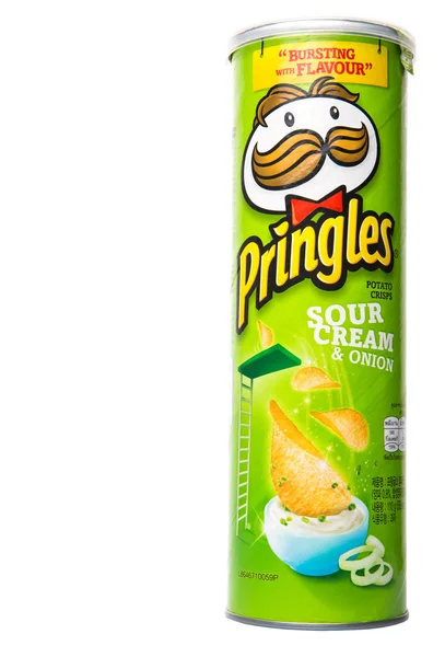 Kuala Lumpur Malaysia Января 2015 Pringles Принадлежащая Kellogg Company Представляет — стоковое фото