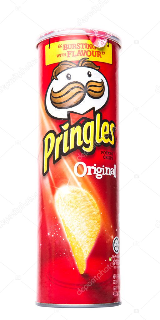 KUALA LUMPUR, MALAYSIA - JANUARY 19TH 2015. Owned by the Kellogg Company, Pringles is a brand of potato snack chips sold in 140 countries with yearly sales of more than US 1.4 billion dollars.
