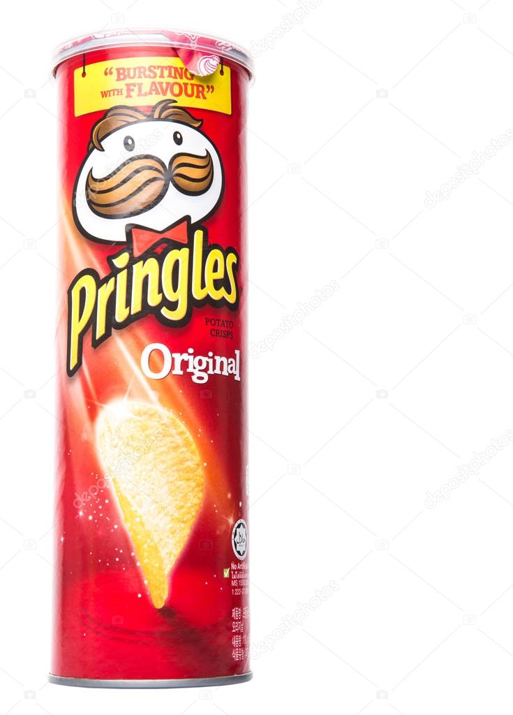 KUALA LUMPUR, MALAYSIA - JANUARY 19TH 2015. Owned by the Kellogg Company, Pringles is a brand of potato snack chips sold in 140 countries with yearly sales of more than US 1.4 billion dollars.