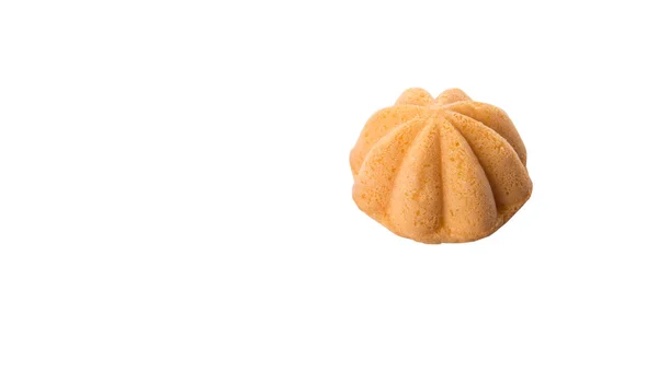 Kuih Bahulu Malajski Słodki Jajko Gąbką Muffin Białym Tle — Zdjęcie stockowe
