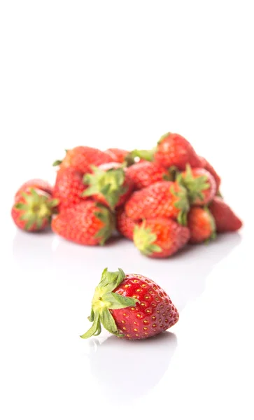 Strawberries White Background — Stock Photo, Image