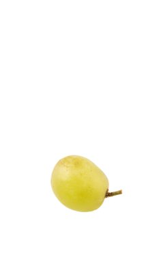 Yeşil üzüm meyve beyaz arka plan üzerinde