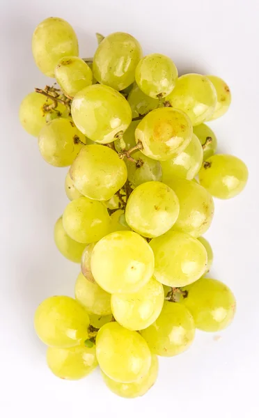 Uvas Verdes Fruta Sobre Fondo Blanco — Foto de Stock