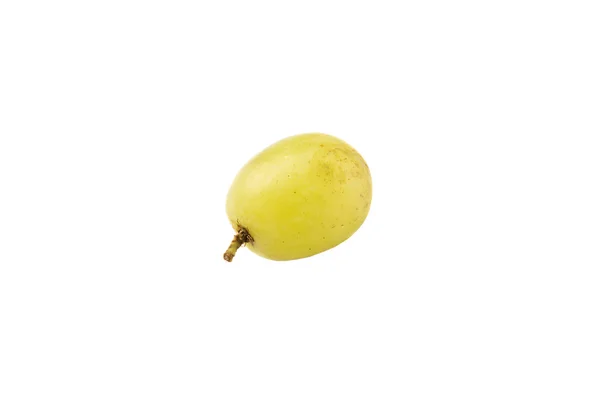 Fruta Uvas Verdes Sobre Fundo Branco — Fotografia de Stock