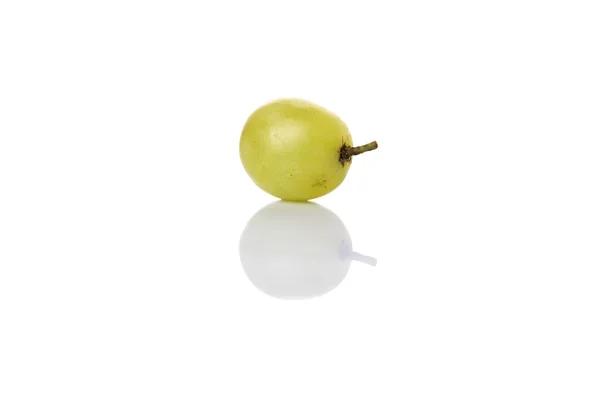 Fruits Raisin Vert Sur Fond Blanc — Photo