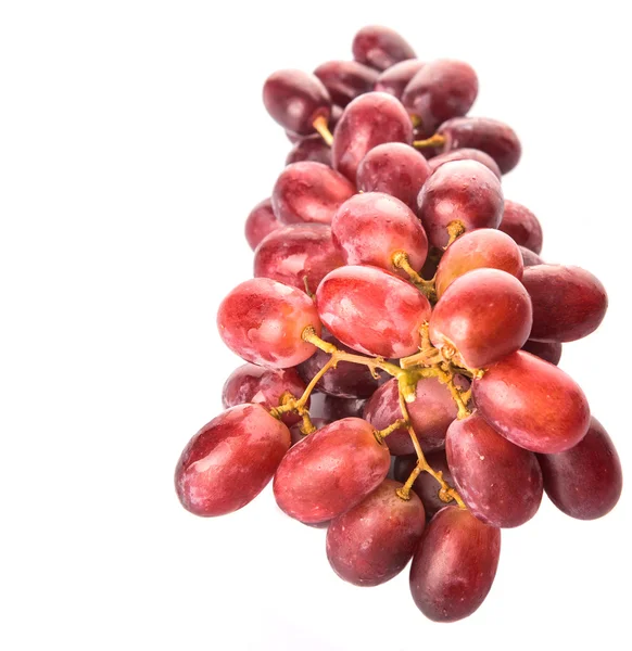 Raisins Rouges Fruits Sur Fond Blanc — Photo