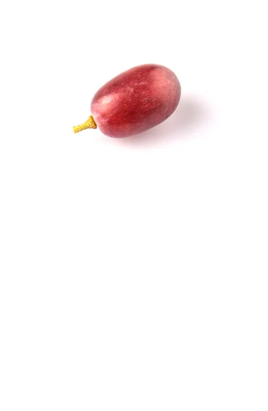 Beyaz Arka Plan Üzerinde Kırmızı Üzüm Meyve — Stok fotoğraf
