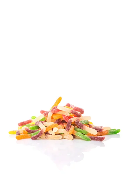 Barevné cukru želé bonbóny proužek — Stock fotografie